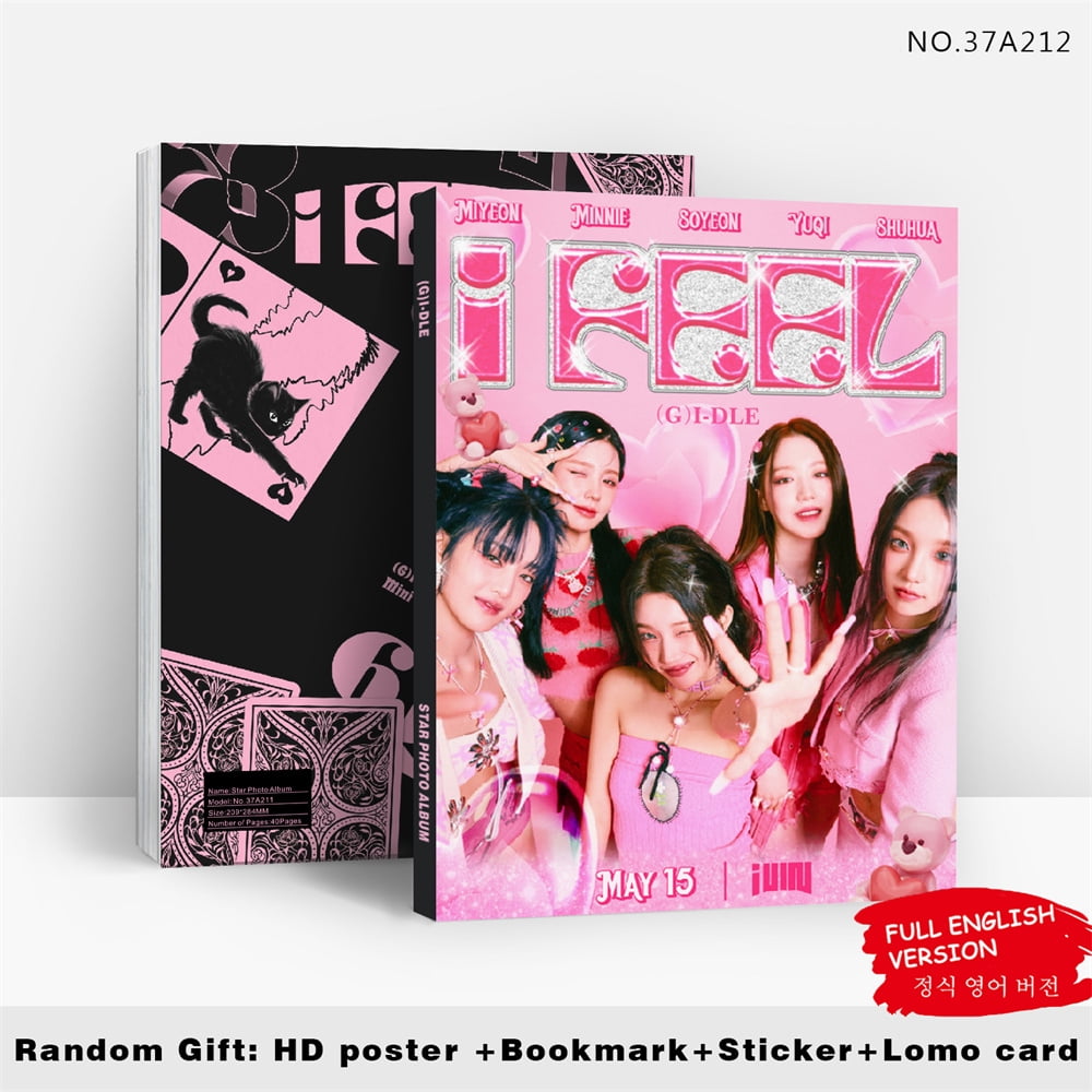 GI-DLE Photo Album Portrait HD GIDLE I FEEL Photo Gallery GIDLE 80P Free  Sticker Poster Bookmark Collection Card 