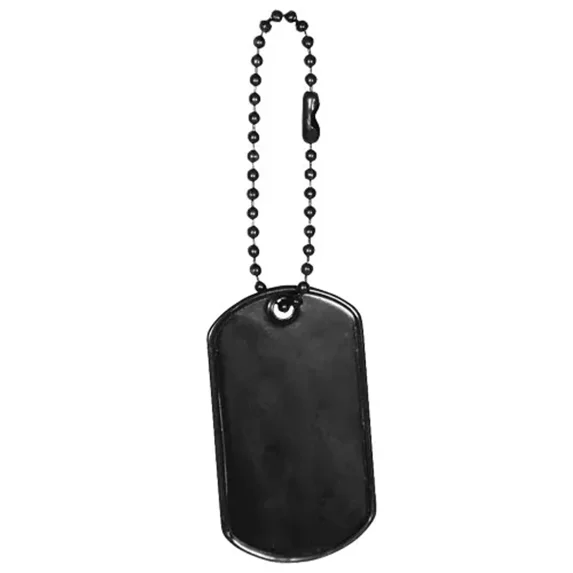 GI Dog Tag 100 Pack - Black Black 100 Pack