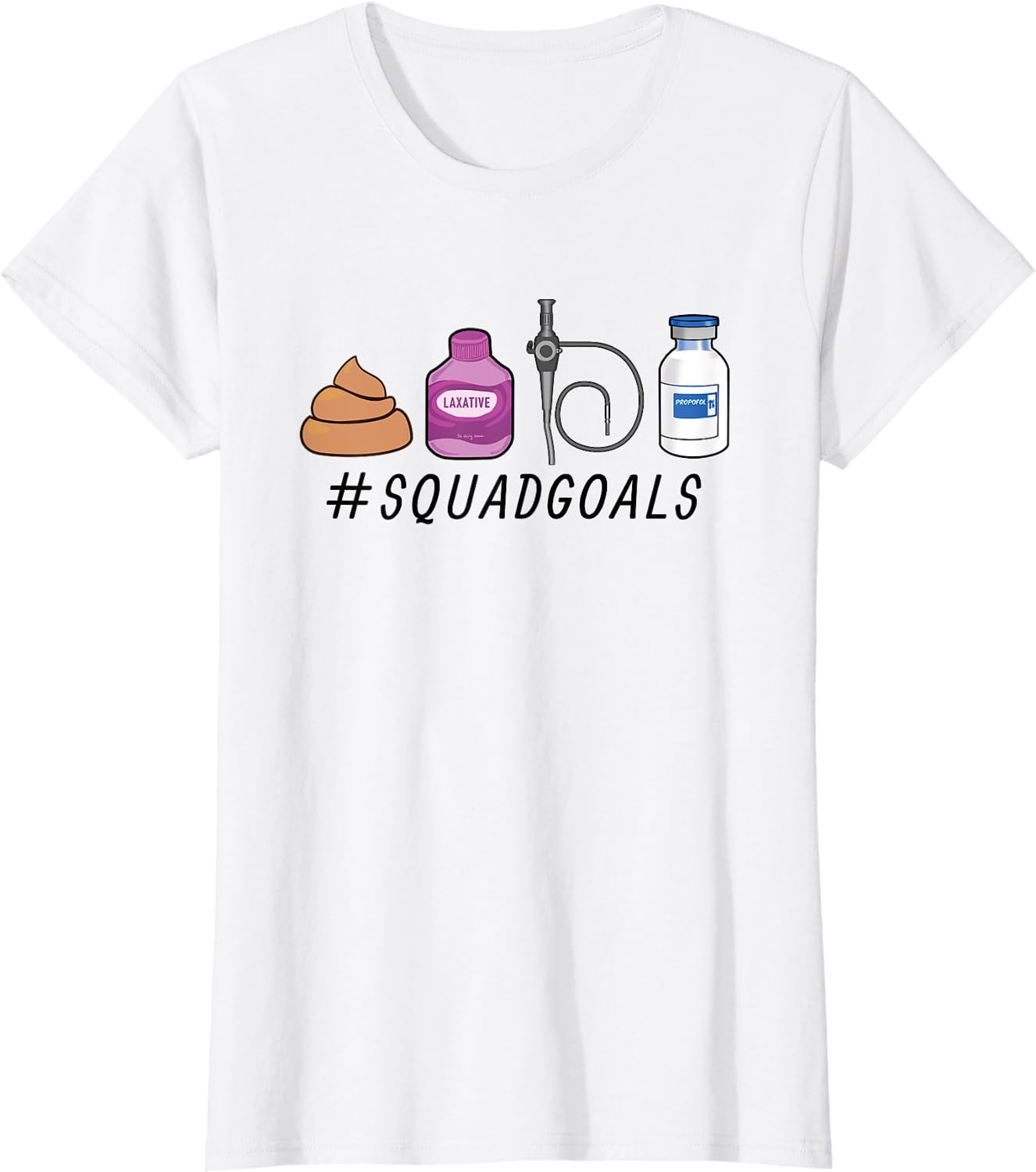 GI Endo Squad Goals Funny GI Nurse Colonoscopy Endoscopy Rn T-Shirt ...