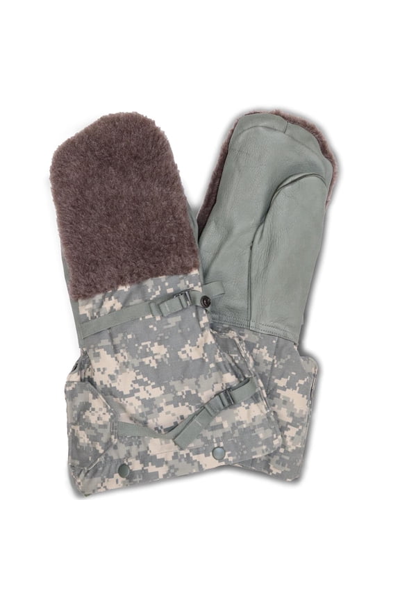 GI Flyers Extreme Cold Weather Mitten Set, Removeable Liner, Made in USA, ACU, Size Small
