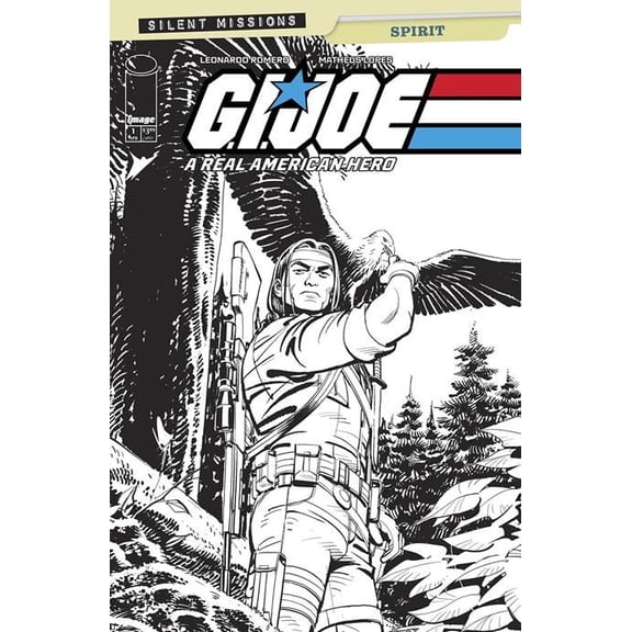 GI JOE A REAL AMERICAN HERO SPIRIT #1 (ONE SHOT) CVR C INC 1:10 LEONARDO ROMERO B&W VAR Image Comics Comic Book 2025