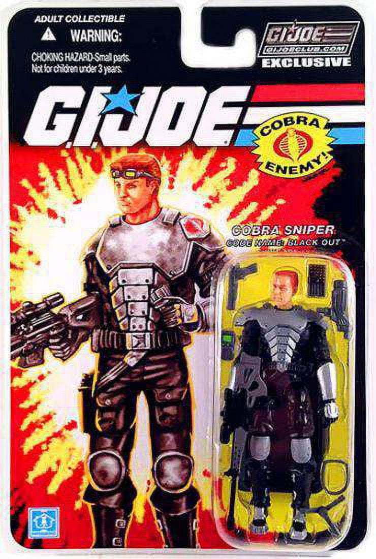 Hasbro GI Joe: Blackout Action Figure, with Exclusive Cobra Sniper