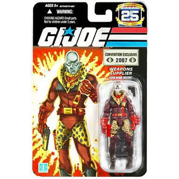 GI Joe 25th Anniversary Leopard Print Destro Action Figure [Silver Head]