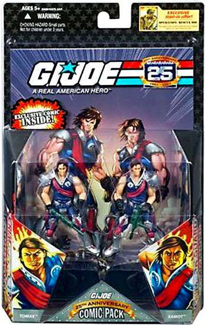 GI Joe 25th Anniversary Wave 3 Comic Pack Tomax & Xamot Action