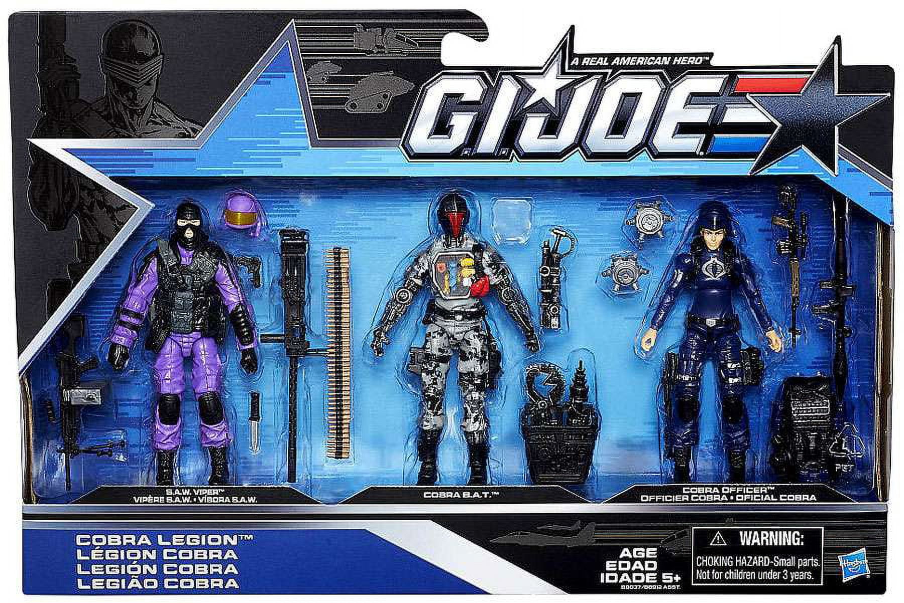 GI Joe 50th Anniversary Cobra Legion Action Figure 3-Pack [S.A.W. Viper, Cobra B.A.T. & Cobra Officer]