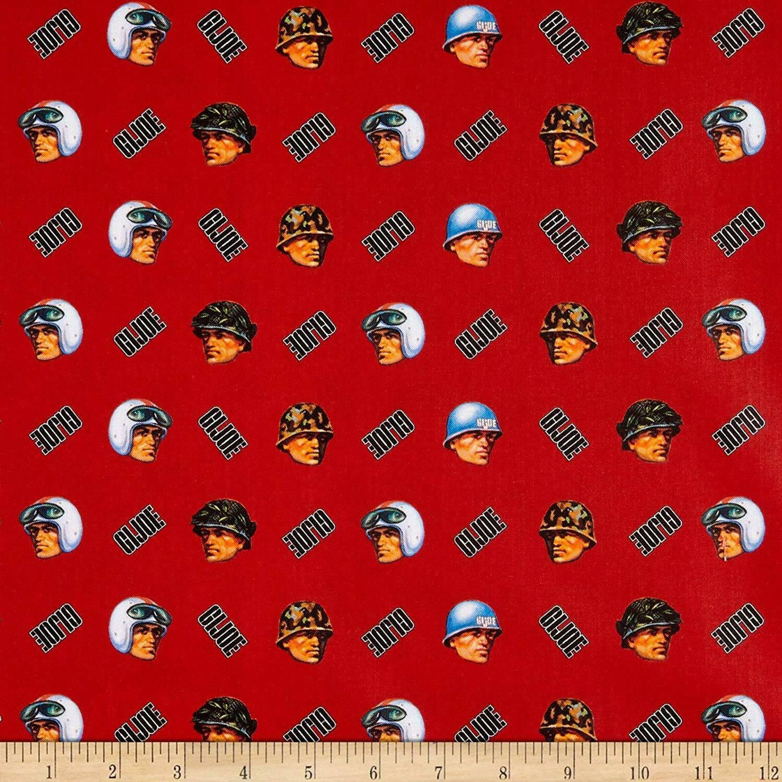 GI Joe Adventure GI Joe Red Quilt Fabric - Walmart.com