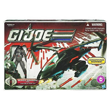 GI Joe Black Dragon VTOL With Cobra Air Trooper