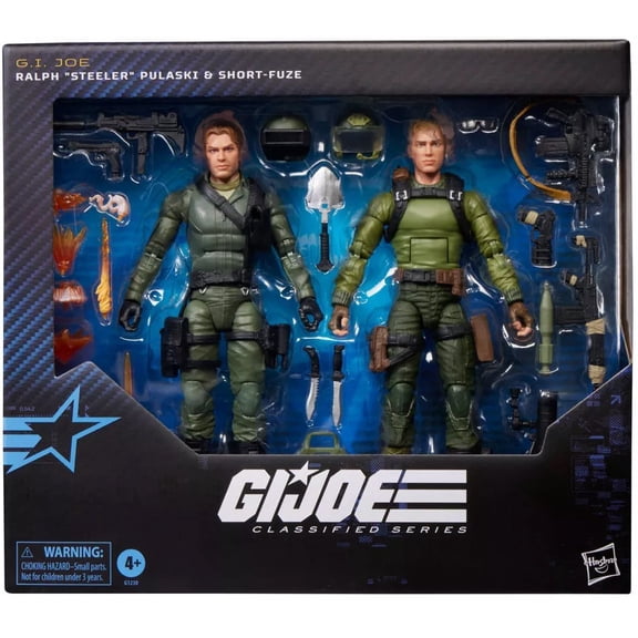 GI Joe Classified Series Ralph Steeler Pulaski & Short-Fuze Action Figure 2-Pack
