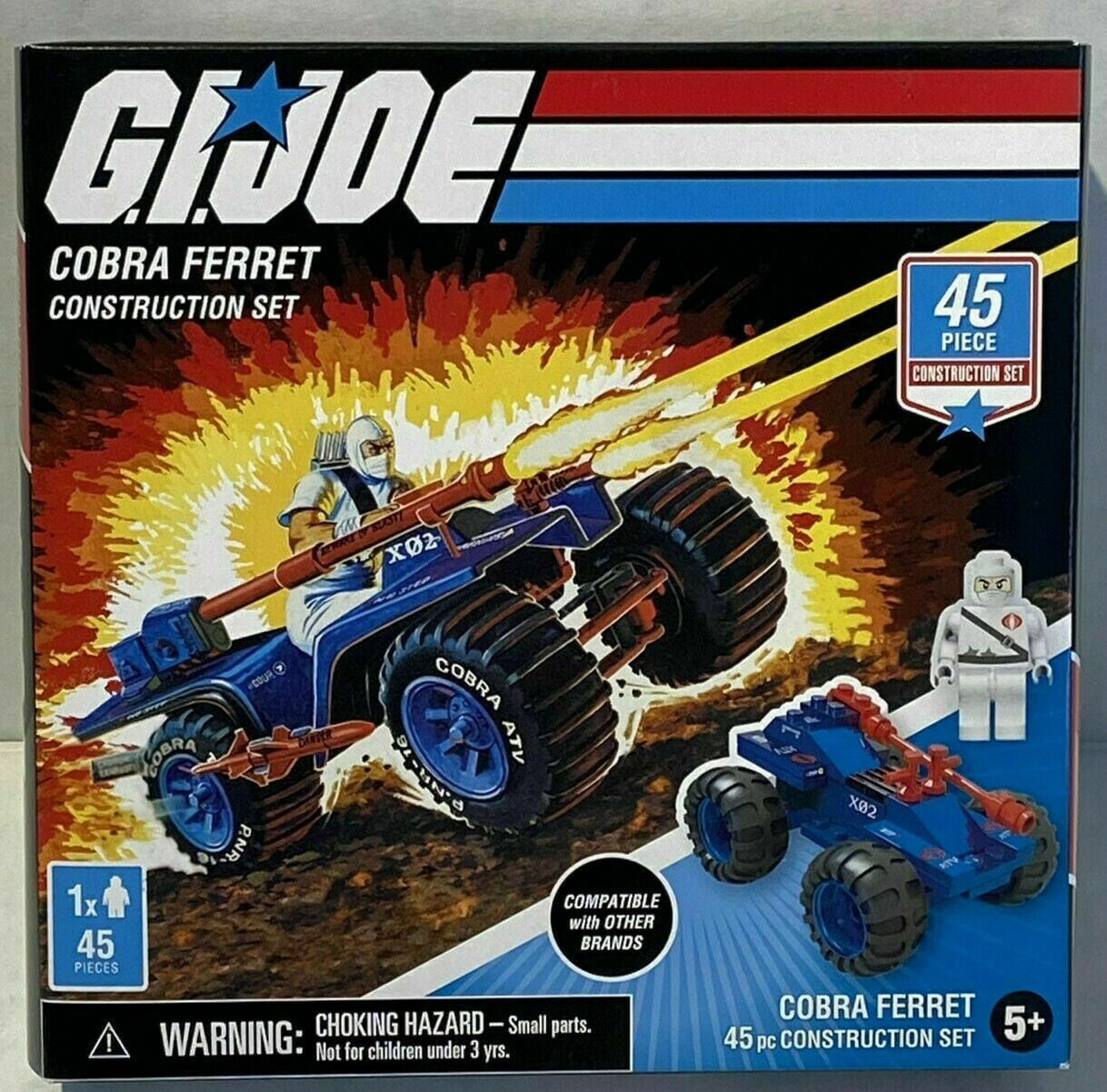 GI Joe Cobra Ferret & Storm Shadow 45 Pc Construction Set