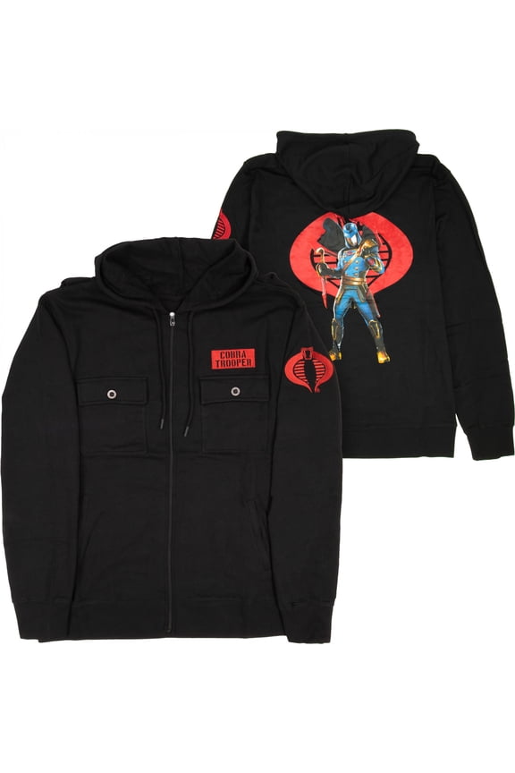 GI Joe Cobra Patch Jacket Hoodie-Medium