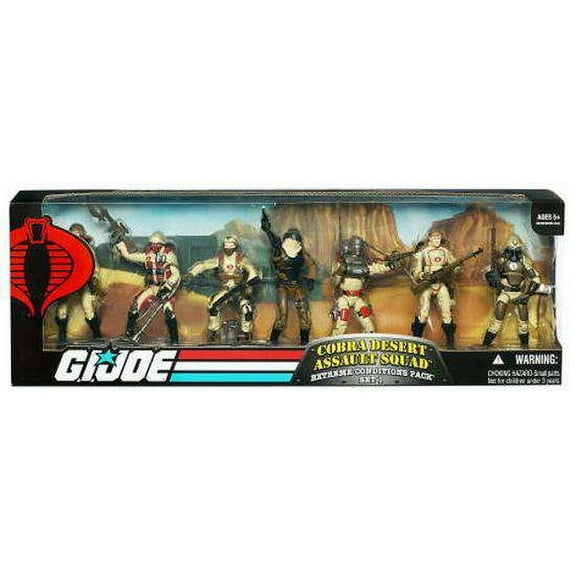 GI Joe Extreme Conditions Cobra Desert Assault Squad Action Figure Boxed Set