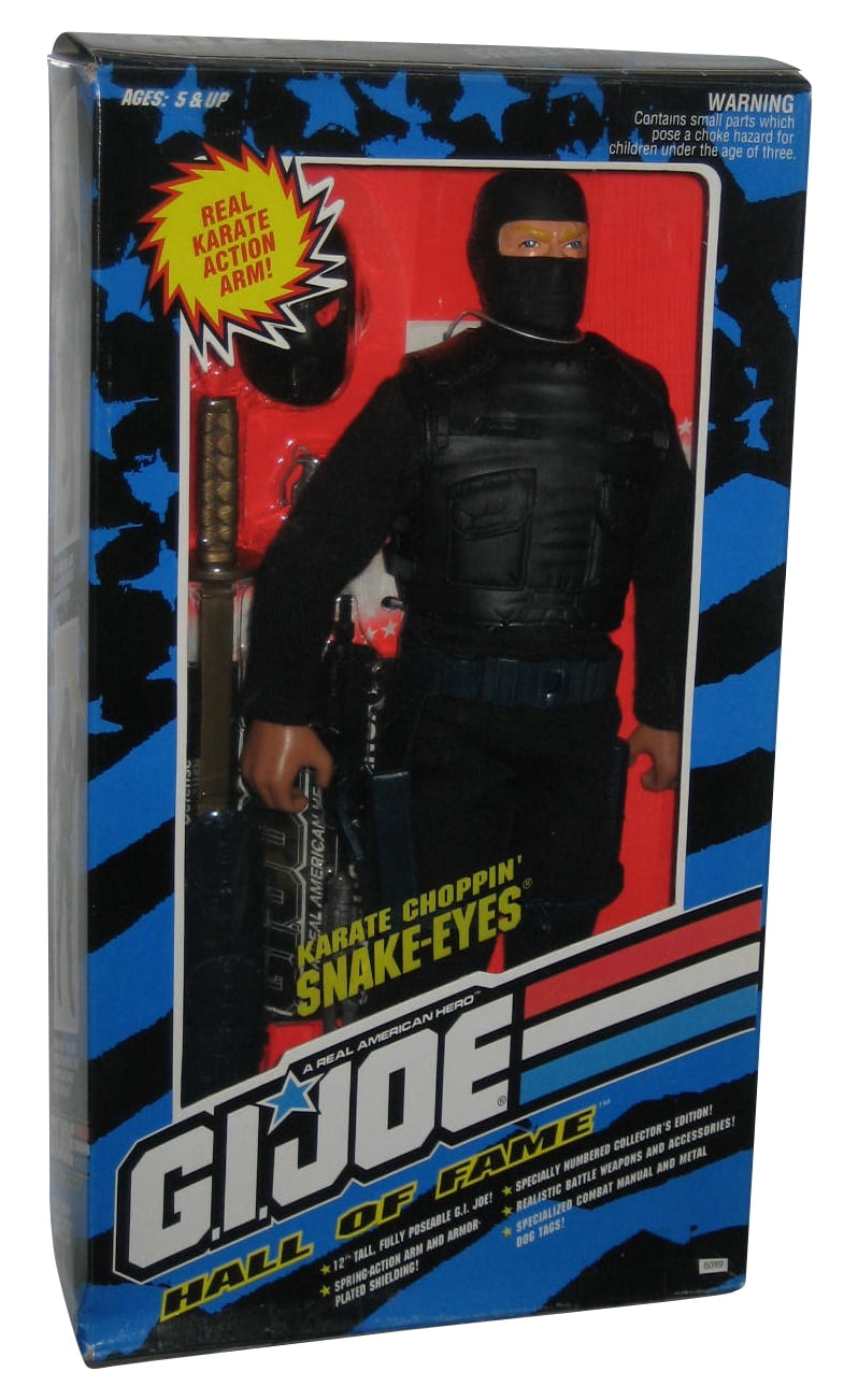 GI Joe Hall of Fame (1993) Karate Choppin' SnakeEyes 12Inch Action Figure