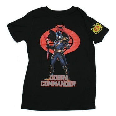 GI Joe Mens T-Shirt - Cobra Commander Over Symbol (Small)
