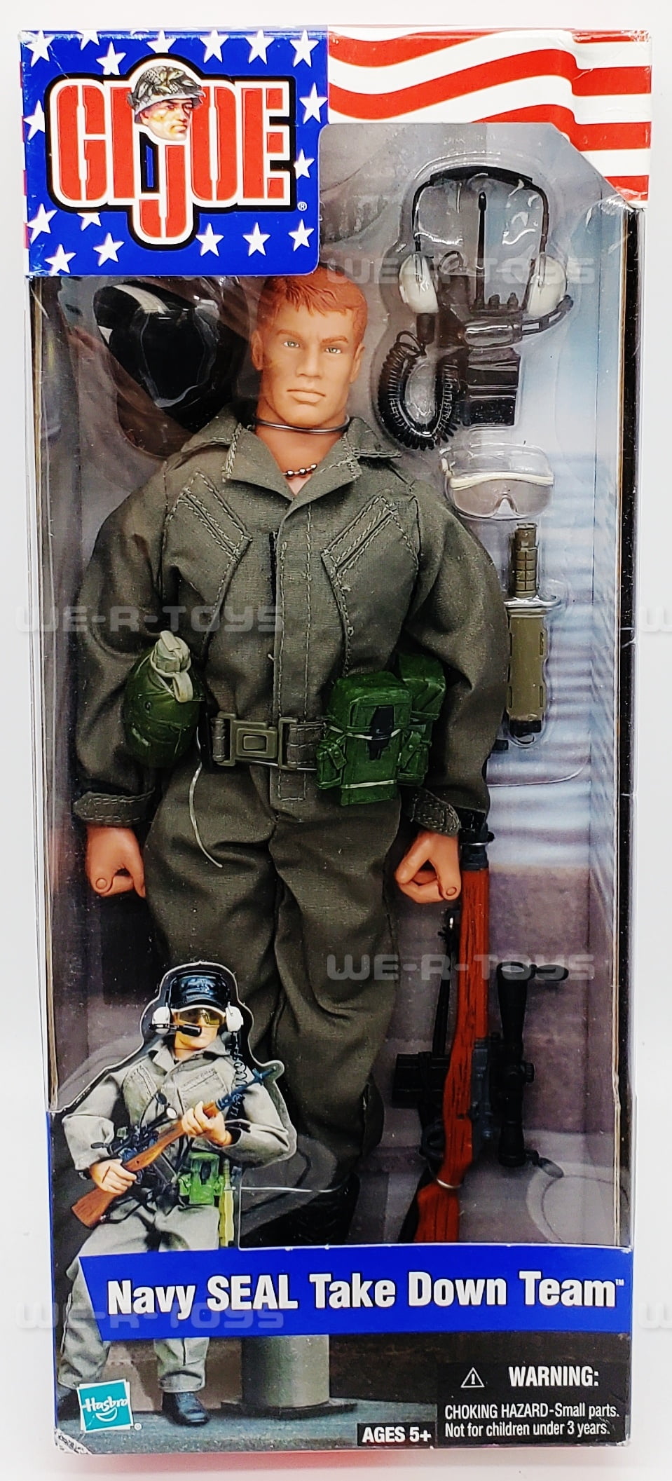 GI Joe Navy SEAL Take Down Team Action Figure Hasbro 2002 53213 NEW