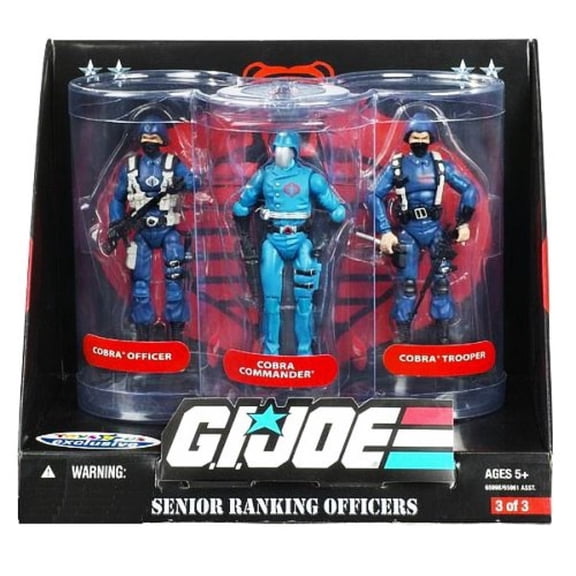 GI Joe Senior Ranking Officers: Cobra Commander, Officer, & Trooper