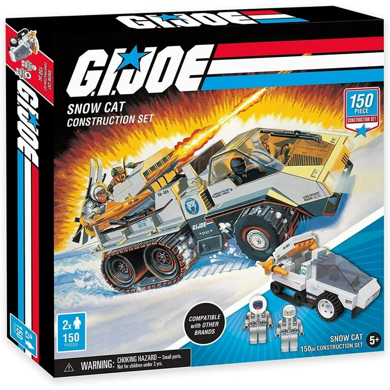 GI Joe Snowcat Military Vehicle Toy Construction Set with Action