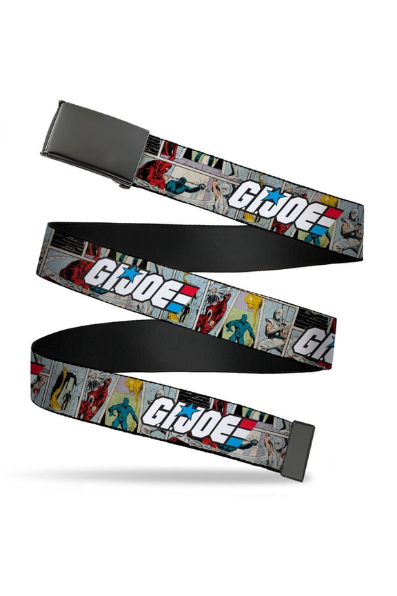 GI Joe Title Logo and Comic Scene  1.5 Web Belt