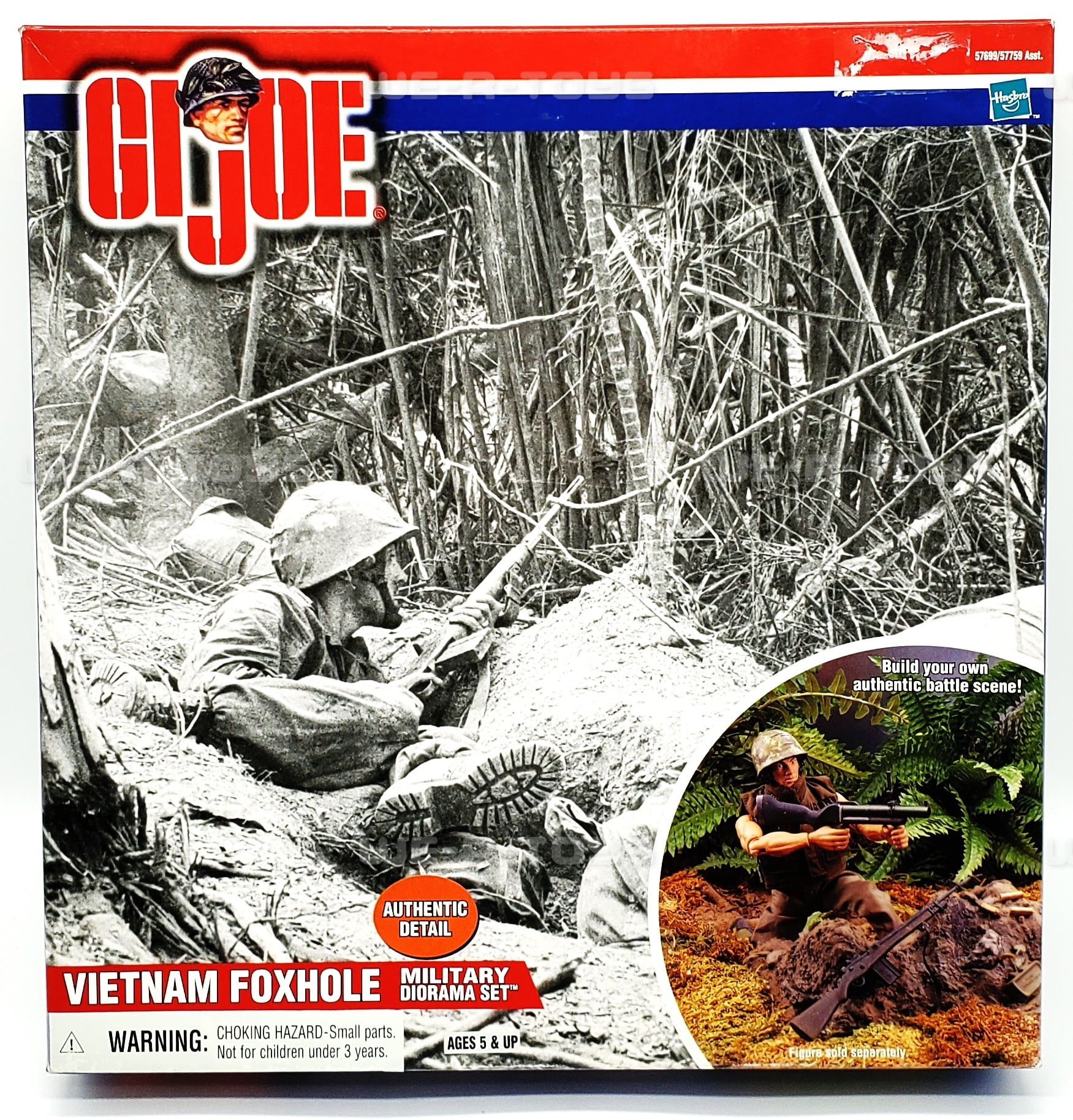 GI Joe Vietnam Foxhole Military Diorama Set Hasbro 2000 #57699 NEW