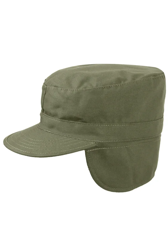 GI OG-507 Patrol Cap with Ear Flaps, Ranger Hat, Propper, OD, Size 7