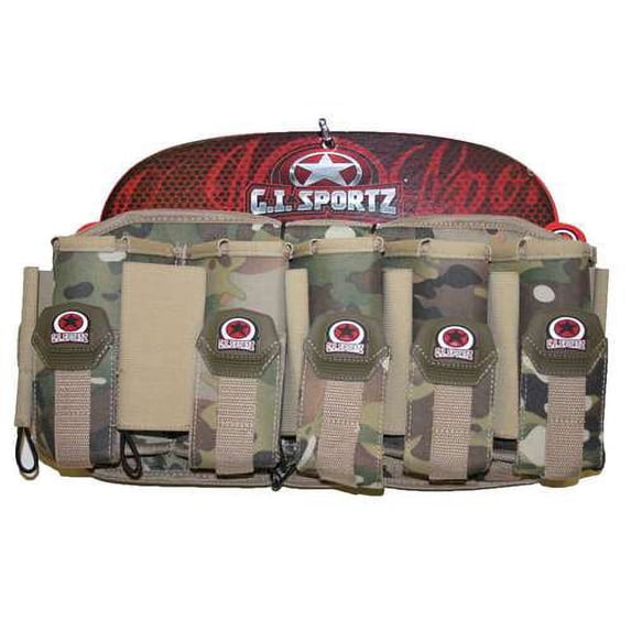GI Sportz 5+6 GLIDE Pack Paintball Harness - Multicam