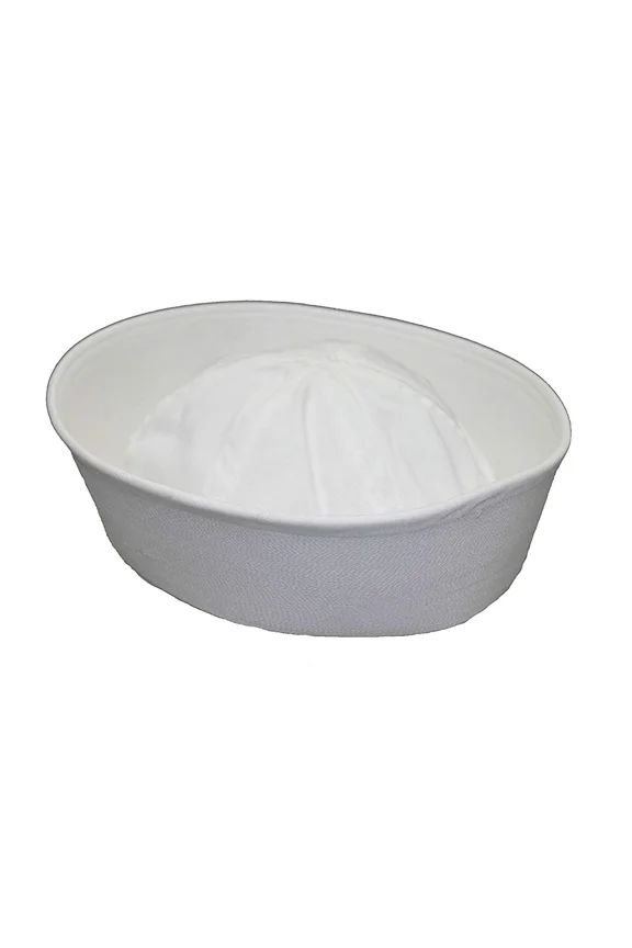 GI US Navy GOB Sailor Hat, White, Size 7 1/2