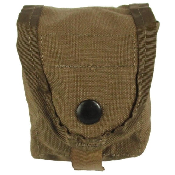 GI USMC Molle II Compatible Multipurpose Pouch, Hiking, Camping, Fishing Pouch, Coyote Brown Made in USA— 2 Pack
