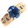thumbnail image 1 of GIA Certified 2.66ct natural no heat sapphire diamond ring 14kt. unheated blue, 1 of 9