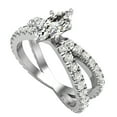 thumbnail image 1 of GIA Certified Marquise Cut Diamond Engagement Ring for Women X Cross Split Shank 1.75 CT TW 14K White Gold (J-K,I1), 1 of 8