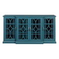 thumbnail image 1 of GIA Design Group 4 Door Tier Modern Sideboard Buffet Stand for Storage, 63 inch, Blue, 1 of 5