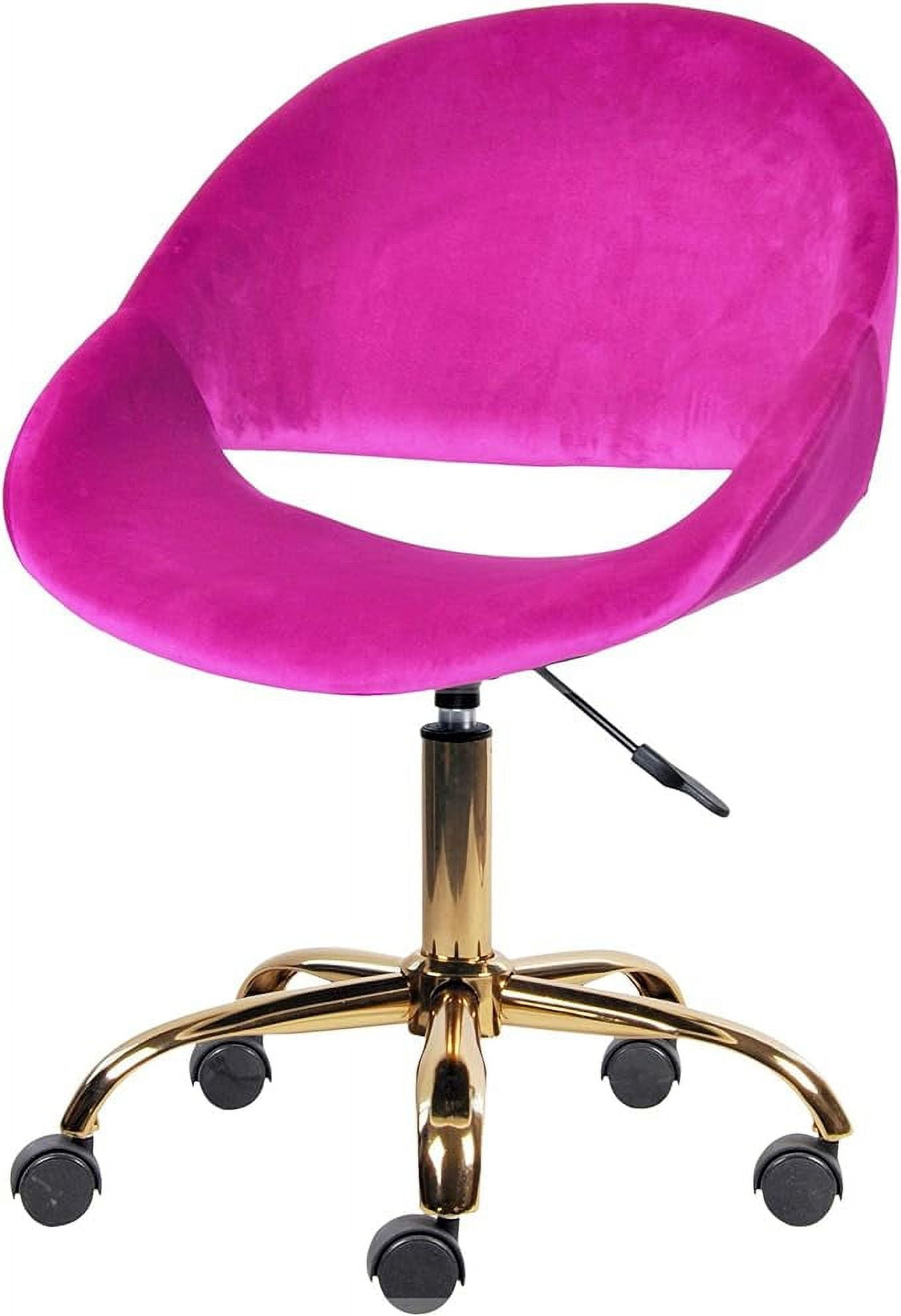 GIA Design Group Neon Purple Velvet Makeup Room Vanity Chairs with