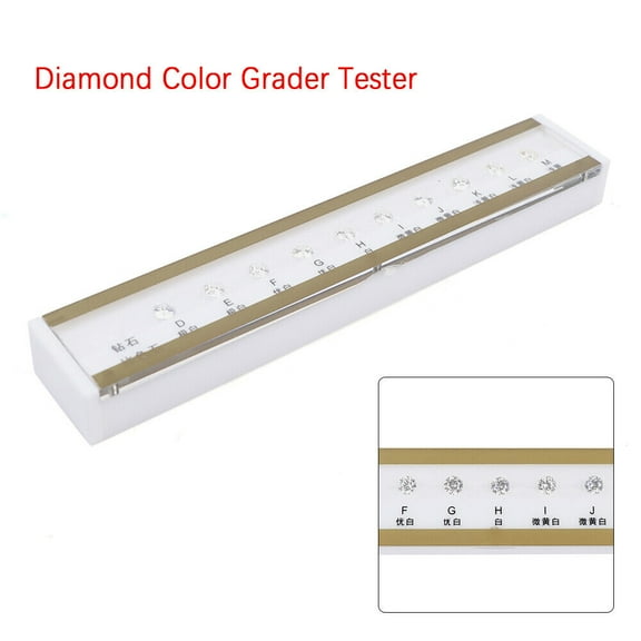 GIA Master Set Color Scale Diamond Color Grading Grader Set Color Tester D-M Diamond Color D-M Colorimetric 10 Stone