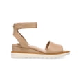thumbnail image 1 of GIANI BERNINI Womens Beige Cushioned Constancia Round Toe Wedge Sandals 9 M, 1 of 4
