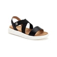 thumbnail image 1 of GIANI BERNINI Womens Black Crisscross Straps Cushioned Comfort Flixii Round Toe Slip On Slingback Sandal 9 M, 1 of 4