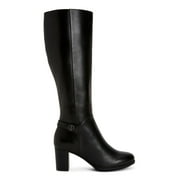 GIANI BERNINI Womens Black Slip Resistant Comfort Adonnys Round Toe Zip-Up Leather Dress Boots 8.5 M WC