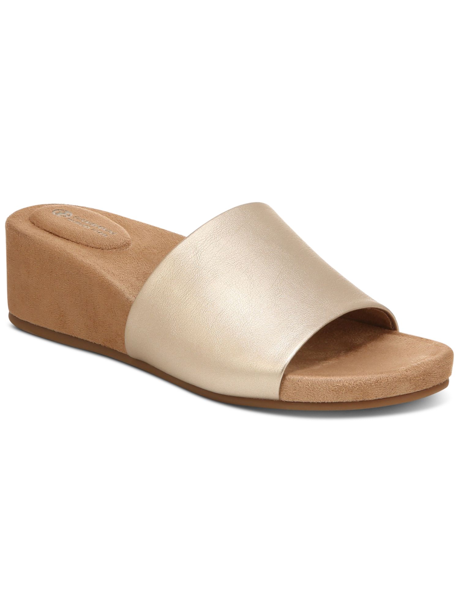GIANI BERNINI Womens Gold Metallic Padded Giulia Round Toe  display picture 1