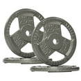 thumbnail image 1 of GIANNA 1-Inch Standard Cast Iron Weight Plate, For Strength Training Weightlifting, 10LBS, 4-Pack, 1 of 7