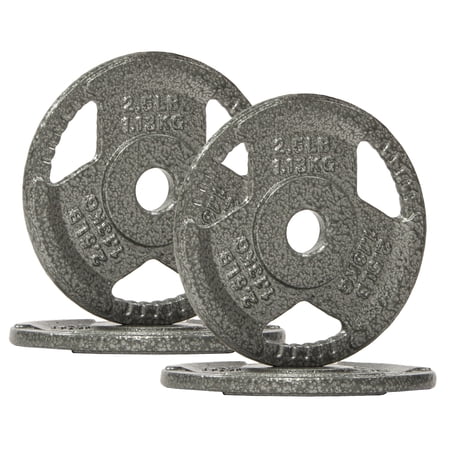 GIANNA 1-Inch Standard Cast Iron Weight Plate, For Strength Training Weightlifting, 2.5LBS, 4-Pack
