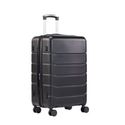 Gianna 20 Inch Hardside Luggage, Expandable Rolling Luggage with TSA Lock and Spinner Wheels, Black