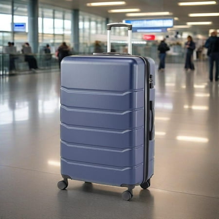 GIANNA 20 Inch Hardside Luggage, Expandable Rolling Luggage with TSA Lock and Spinner Wheels, Blue