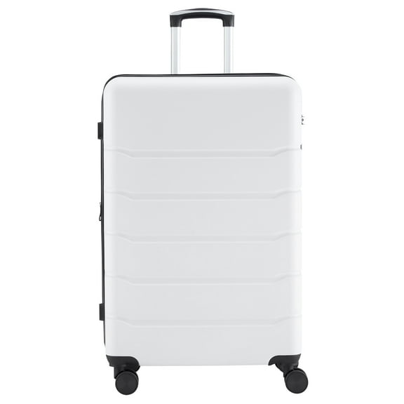 CONCETTA 28 Inch Hardside Expandable Luggage with Spinner Wheels, Checked-Large Lightweight Expandable Rolling Luggage with TSA Lock, White