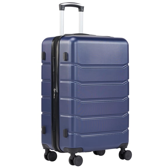 GIANNA 28 Inch Hardside Luggage, Expandable Rolling Luggage with TSA Lock and Spinner Wheels, Blue