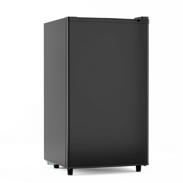 CONCETTA 3.2 cu. ft. Single Door Mini Refrigerator with Freezer, Adjustable Thermostat Control for Dorm, Office, Apartment, Black