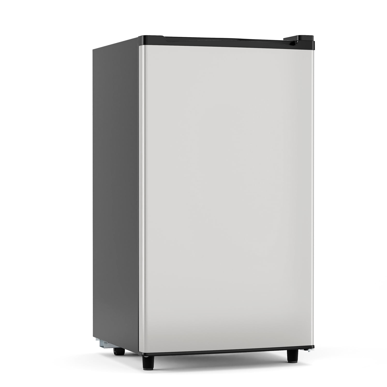 CONCETTA 3.2 Cu. ft. Single Door Mini Refrigerator with Freezer, Adjustable Thermostat Control for Dorm, Office, Apartment, Silver