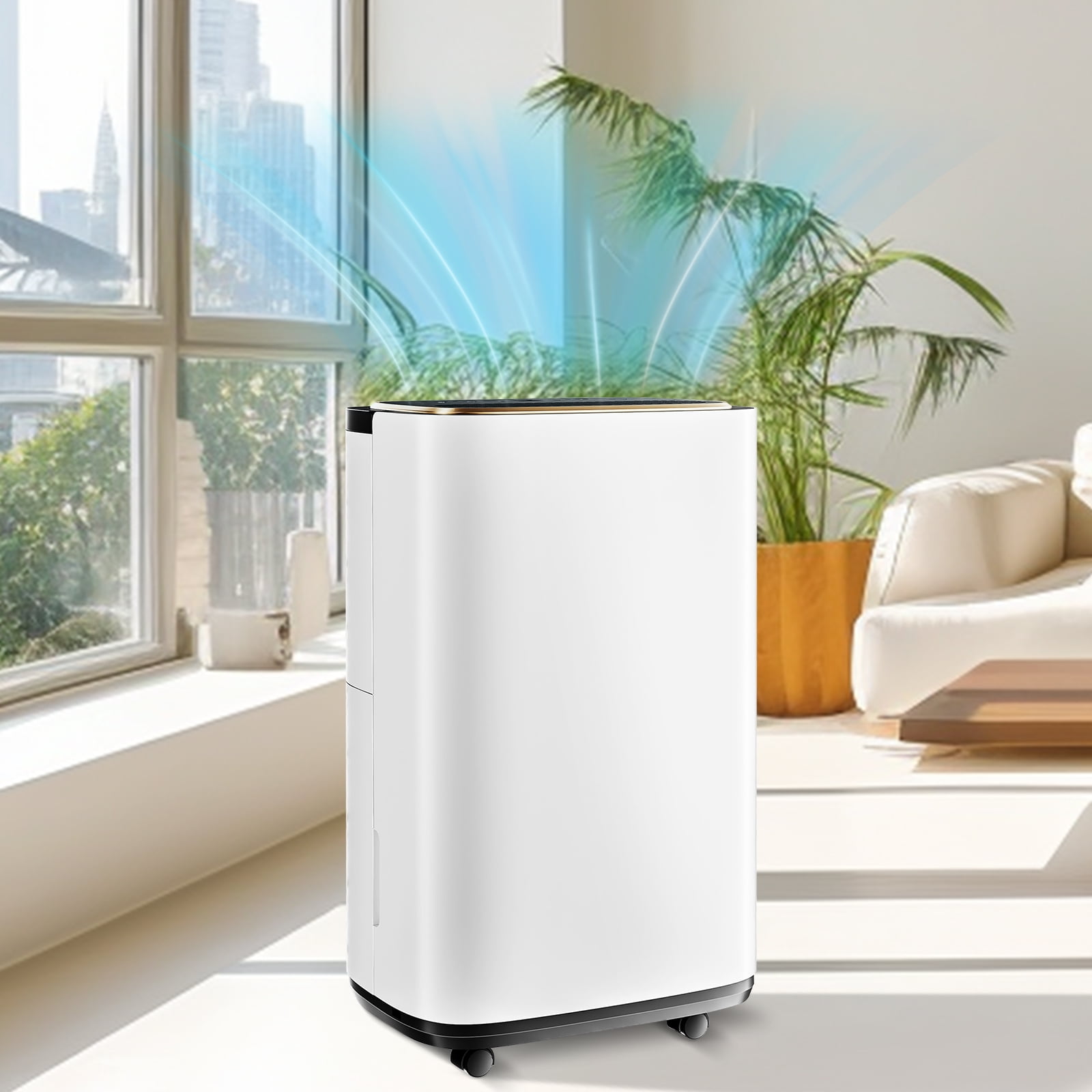 GIANNA 4,500 Sq.Ft Energy Star Dehumidifier with Drain Hose, 50 Pint ...