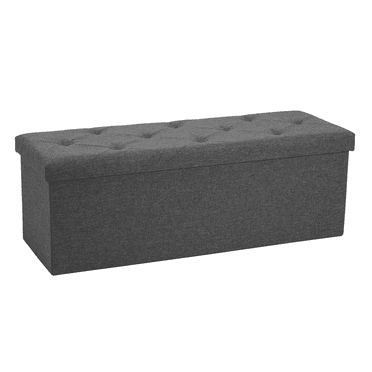 JOINSUN 43 Inches Ottoman Storage Ottoman Footrest Stool Small Ottoman with Storage Foldable Ottoman Foot Rest Footstool Bench for Living Room