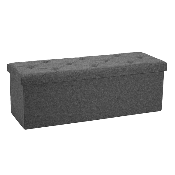 JIOABL 43 Inches Ottoman Storage Ottoman Footrest Stool Small Ottoman with Storage Foldable Ottoman Foot Rest Footstool Bench for Living Room
