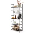 thumbnail image 1 of CONCETTA 5 Tier Bookshelf, Home Office Bookcase Shelf Storage Organizer, Modern Book Shelf for Bedroom/Living Room/Home Office, Matte Black, 1 of 7