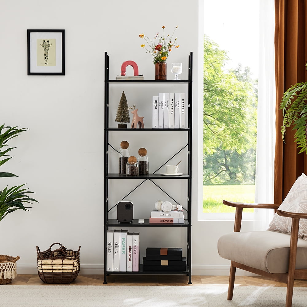 Gianna 5 Tier Bookshelf with Drawer