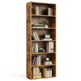 thumbnail image 1 of GIANNA 6-Shelf Bookcase, Floor Standing Storage Shelves, Rustic Brown, 1 of 7