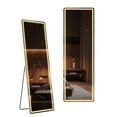 thumbnail image 1 of Zunmos 60"x16" LED Full Length Mirror with Aluminum Frame Polished Glass for Outdoor Bedroom Living Room, 1 of 6